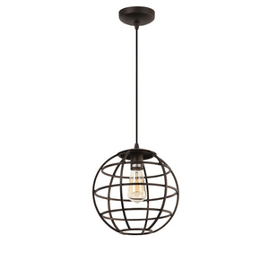Freelight Industriële hanglamp Pianeta 1-lichts bruin