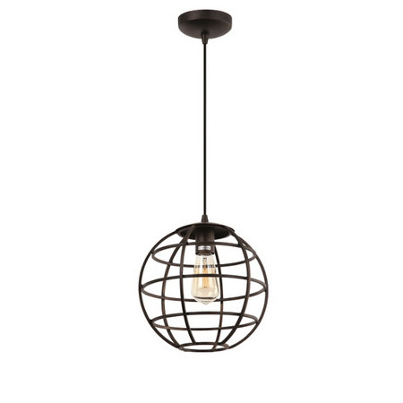 Freelight Industriële hanglamp Pianeta 1-lichts bruin
