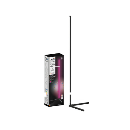 Calex Modern minimalistische vloerlamp Calex Smart RGB zwart