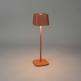 Oplaadbare tafellamp Capri 1-lichts terracotta dimbaar