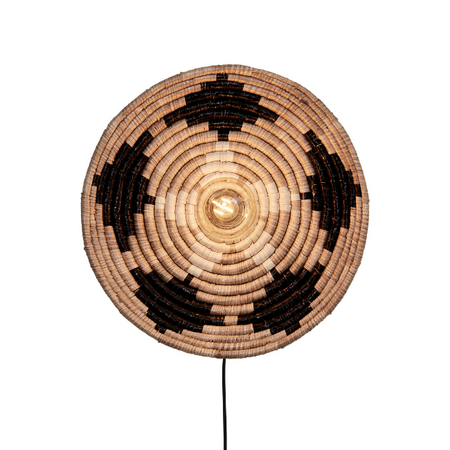 GOOD & MOJO Ibiza wandlamp Andros Ø45 cm 1-lichts seagrass naturel
