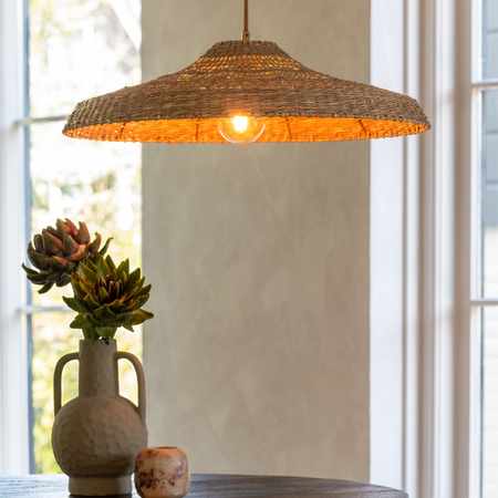 GOOD & MOJO Bohemian hanglamp Santorini Ø60 cm 1-lichts seagrass naturel