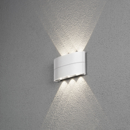 Konstsmide Moderne buiten wandlamp Chieri wit