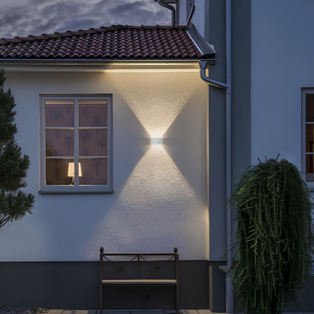 Konstsmide Moderne buiten wandlamp Chieri wit