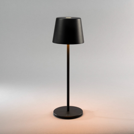 Konstsmide Moderne USB-oplaadbare buitenlamp Vence zwart dimbaar