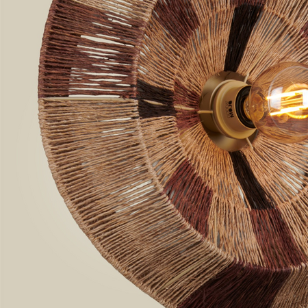 GOOD & MOJO Bohemian wandlamp Serengeti naturel brown 1-lichts Ø45 cm S