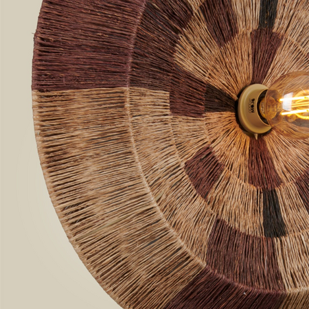GOOD & MOJO Bohemian wandlamp Serengeti naturel brown 1-lichts Ø60 cm L