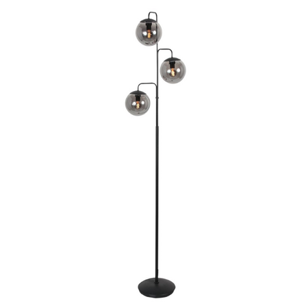 Steinhauer Moderne vloerlamp Bollique 3-lichts smoke