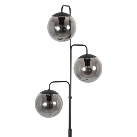Steinhauer Moderne vloerlamp Bollique 3-lichts smoke
