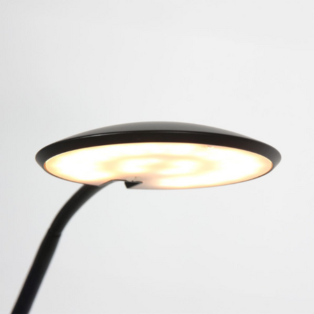 Steinhauer Moderne vloerlamp / leeslamp Zenith 2 zwart