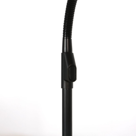 Steinhauer Moderne vloerlamp / leeslamp Zenith 2 zwart