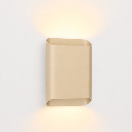 ETH Modern Scandinavische wandlamp Carmen 2-lichts zand