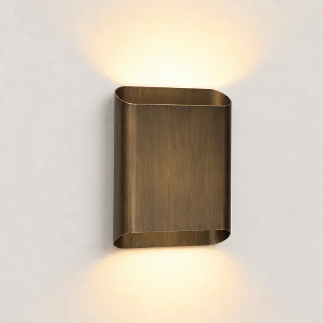 Wandlamp Carmen 2-lichts brons geborsteld