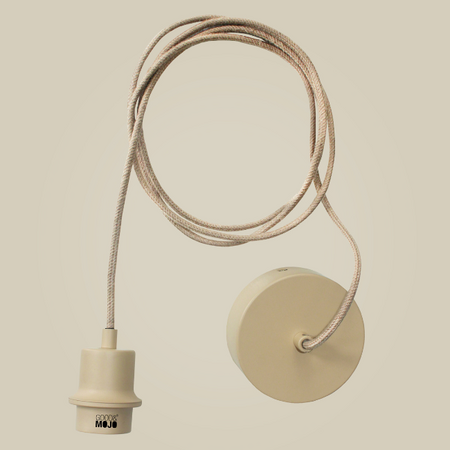 GOOD & MOJO Bohemian gevlochten hanglamp Rinjani naturel Ø50 cm S