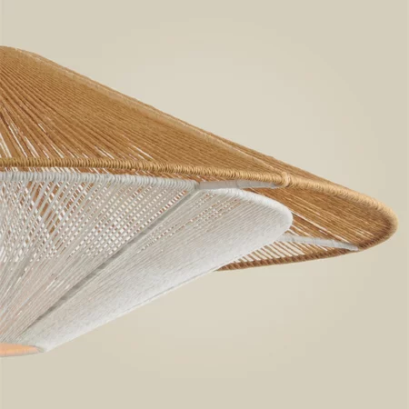 GOOD & MOJO Ibiza stijl hanglamp Lumbini naturel touw Ø60 cm L
