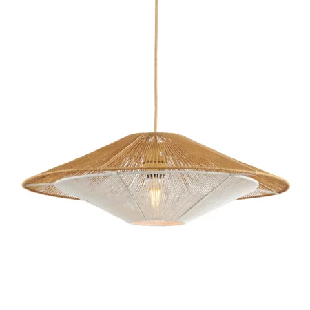 GOOD & MOJO Ibiza stijl hanglamp Lumbini naturel touw Ø60 cm L
