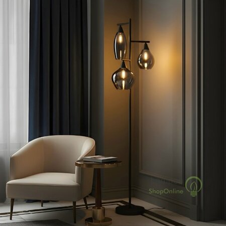 BelaLuz Shop the look Black Balance moderne zwarte lampenset