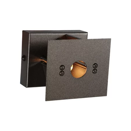 Steinhauer Modern industriële wandlamp Muro 1-lichts rond cacao