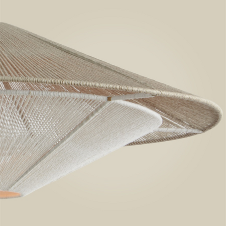 GOOD & MOJO Ibiza hanglamp Lumbini grijs touw Ø50 cm S