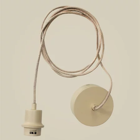 GOOD & MOJO Ibiza hanglamp Lumbini grijs touw Ø50 cm S