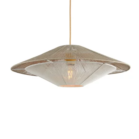 GOOD & MOJO Ibiza hanglamp Lumbini grijs touw Ø50 cm S