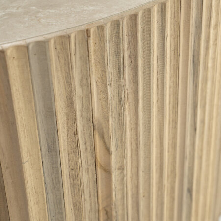 By-Boo Scandinavische Japandi salontafel Nice set van 2 naturel