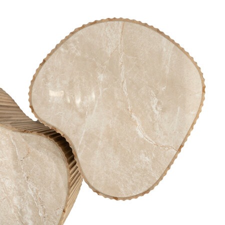 By-Boo Scandinavische Japandi salontafel Nice set van 2 naturel