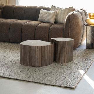 Salontafel Nice set van 2 bruin