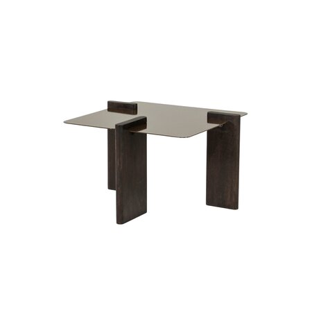 By-Boo Retro vintage bijzettafel Voro small mangohout