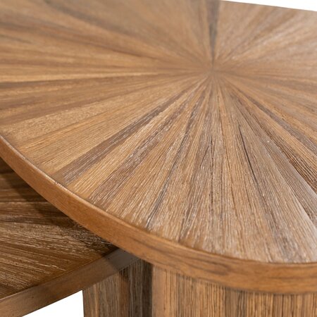 By-Boo Moderne salontafel set van 2 Tala teakhout