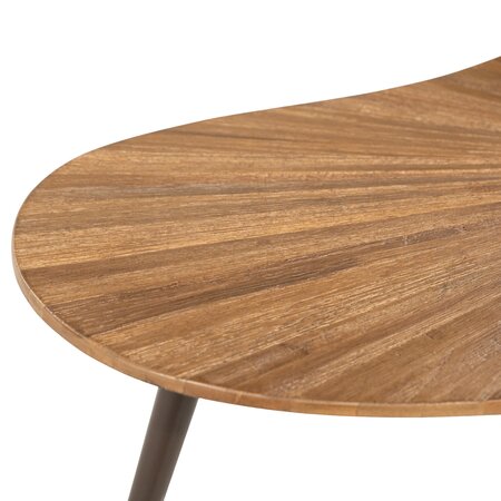 By-Boo Moderne salontafel Loma set van 2 teakhout