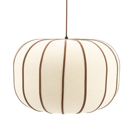 By-Boo Wabi Sabi Japandi hanglamp Cocoon 1-lichts bruin Ø50 cm