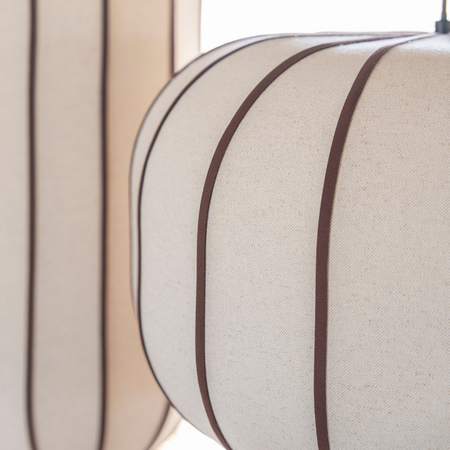 By-Boo Wabi Sabi Japandi hanglamp Cocoon 1-lichts bruin Ø50 cm