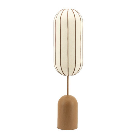 By-Boo Wabi Sabi Japandi vloerlamp Cocoon 1-lichts bruin