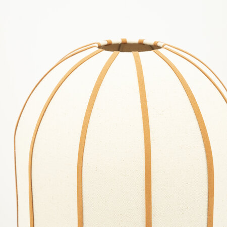 By-Boo Retro vintage vloerlamp Cocoon 1-lichts naturel