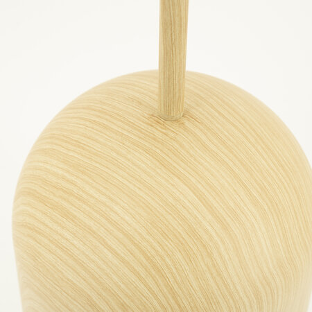 By-Boo Retro vintage vloerlamp Cocoon 1-lichts naturel