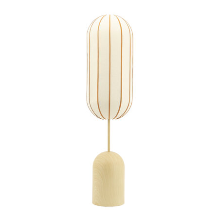 By-Boo Retro vintage vloerlamp Cocoon 1-lichts naturel
