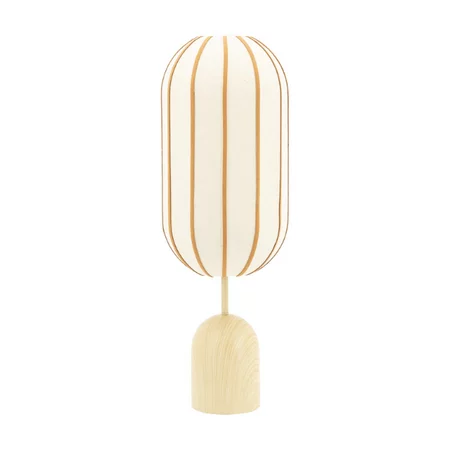 By-Boo Retro vintage tafellamp Cocoon 1-lichts naturel