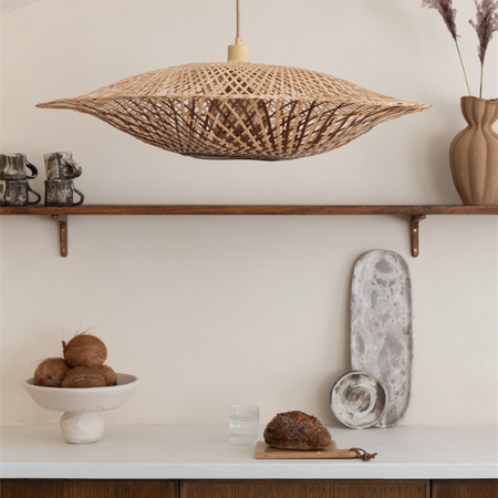 GOOD & MOJO Ibiza hanglamp Madura bamboe Ø87 cm L