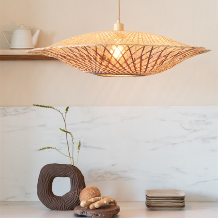 GOOD & MOJO Ibiza hanglamp Madura bamboe Ø60 cm M