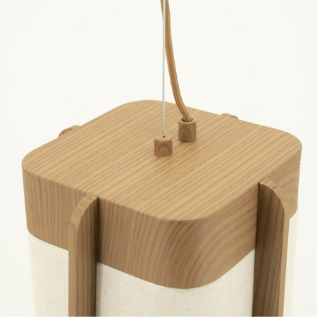 By-Boo Scandinavische Japandi hanglamp Aterlier small 1-lichts bruin