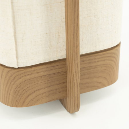 By-Boo Scandinavische Japandi tafellamp Aterlier small 1-lichts bruin
