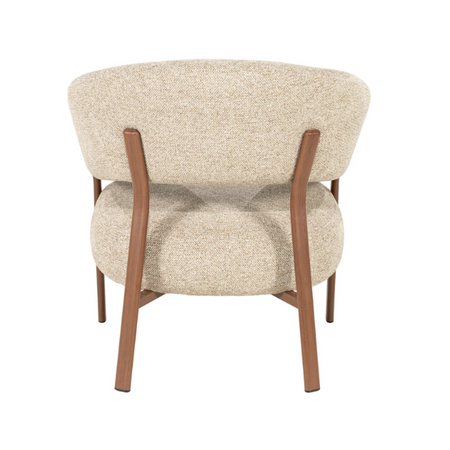By-Boo Japandi fauteuil Sedia brown