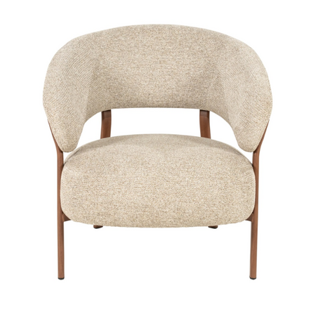 By-Boo Japandi fauteuil Sedia brown