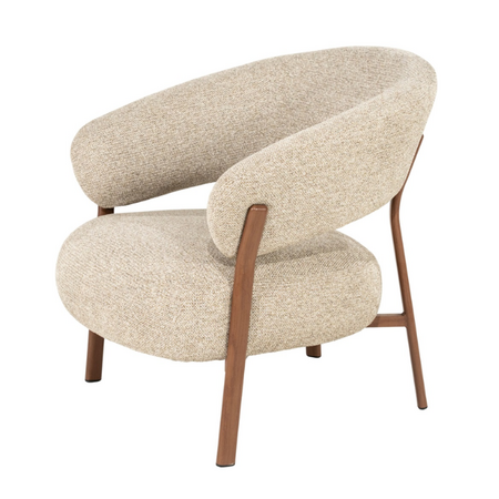 By-Boo Japandi fauteuil Sedia brown