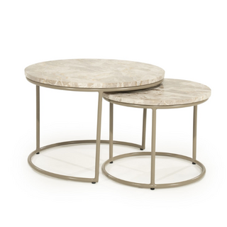 Salontafel Alvar beige marmer