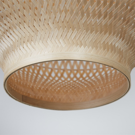 GOOD & MOJO Ibiza stijl hanglamp Barbados 1-lichts naturel