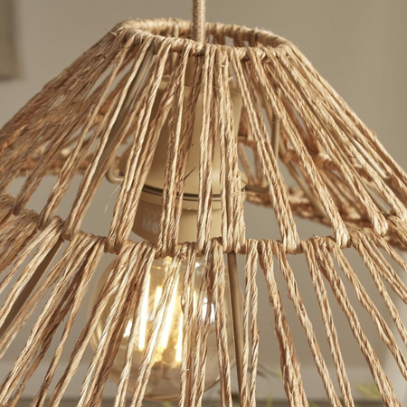 GOOD & MOJO Ibiza stijl hanglamp Cuzco Ø65 cm 1-lichts naturel