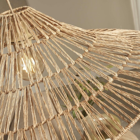 GOOD & MOJO Ibiza stijl hanglamp Cuzco Ø65 cm 1-lichts naturel