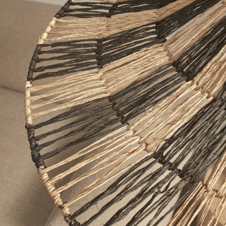 GOOD & MOJO Ibiza stijl hanglamp Cuzco Ø65 cm 1-lichts naturel zwart